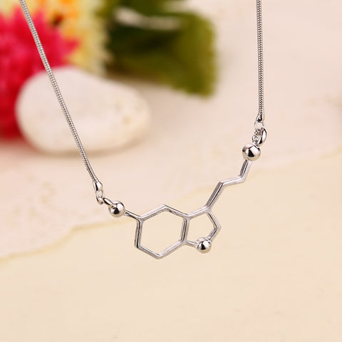 Serotonin Molecule Pendant Necklace - Psych Outlet