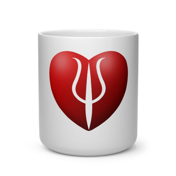 Devilish Psi Heart Shape Mug - Psych Outlet
