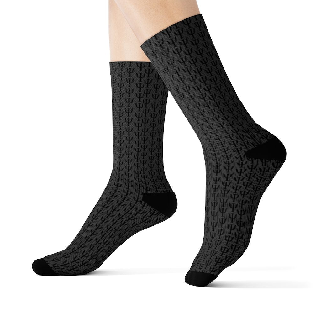 Psi Print Business Socks - Gray - Psych Outlet