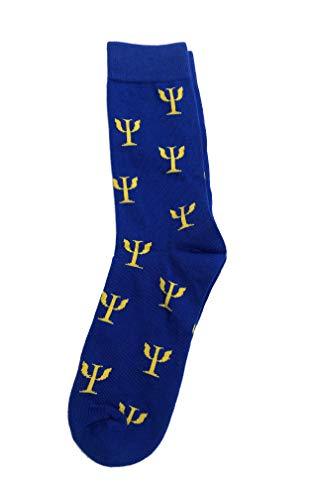 Psi Symbol Socks - Blue/Yellow - Psych Outlet