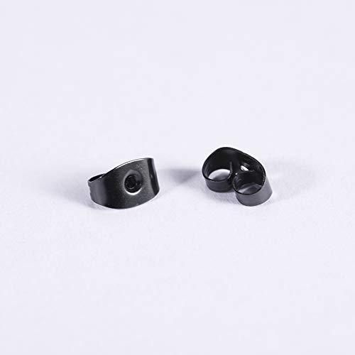 Stainless Steel Psi Greek Letter Stud Earrings - Black - Psych Outlet