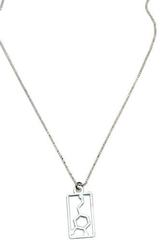 Sterling Silver Dopamine Molecular Structure Necklace & Pendant - Psych Outlet