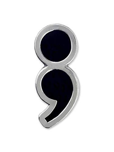 Suicide Prevention - Mental Health Awareness Semicolon Lapel Pin - Psych Outlet