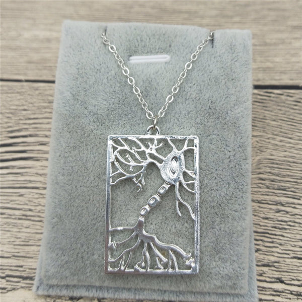 Neuron in Rectangle Necklace & Pendant - Psych Outlet