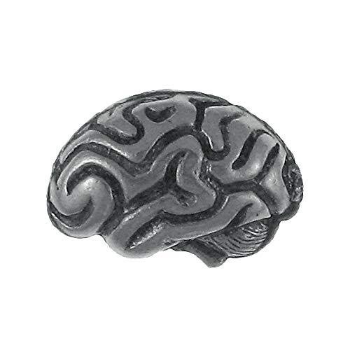Gunmetal Brain Lapel Pin - Jim Clift Design - Psych Outlet
