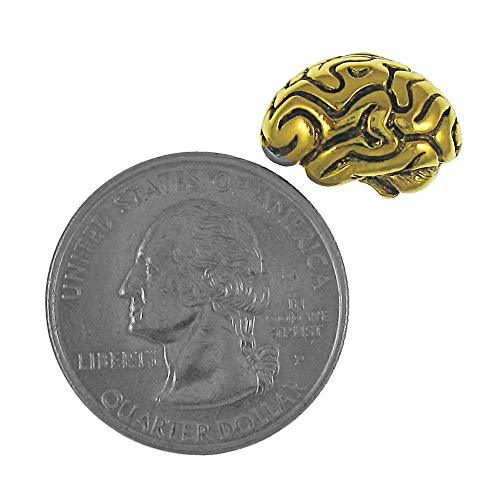 Gold Brain Lapel Pin - Jim Clift Design - Psych Outlet