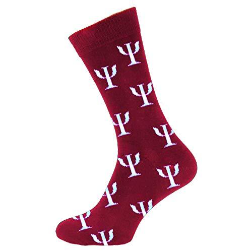 Psychology Symbol Socks (Burgundy) - Psych Outlet
