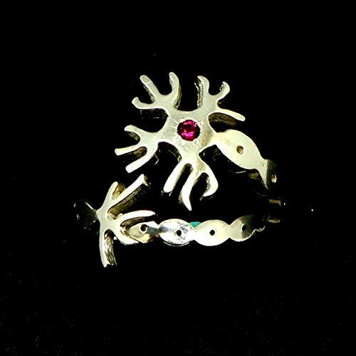 Handmade Silver Neuron Anatomy Ring - Psych Outlet