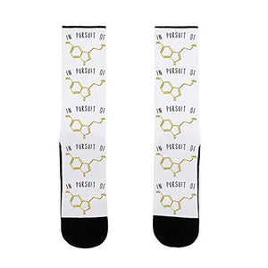 In Pursuit of Happiness (Serotonin Molecule) - US Size 7-13 Socks - Psych Outlet