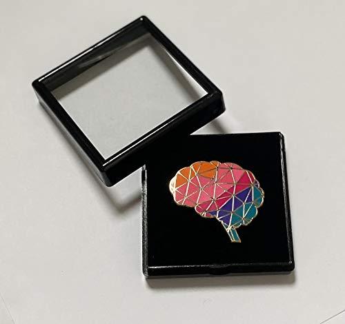 Geometrical Brain Pin - Psych Outlet
