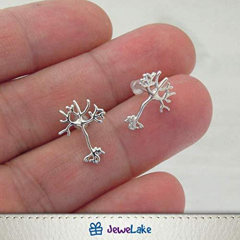 Handmade Sterling Silver Neuron Earrings - Psych Outlet