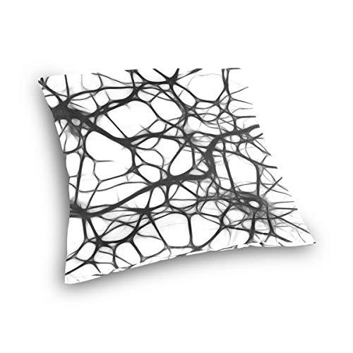 Neuron Structure Pillow Cover - 16 x 16 Inches - Psych Outlet