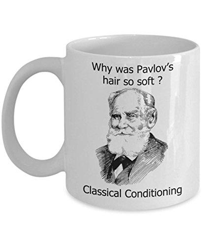 Why Was Pavlov's Hair So Soft? - Funny Psychology Mug - Psych Outlet