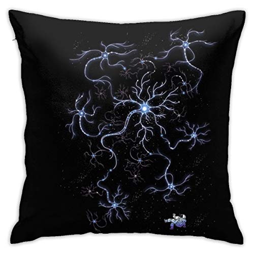 Neuron Galaxy Pillow Cover - 18x18 Inch - Psych Outlet