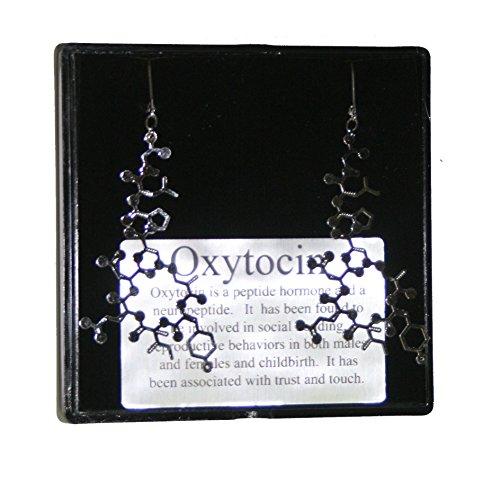 Thin Oxytocin Molecule Earrings - Psych Outlet