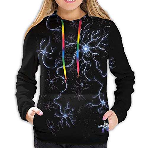 Women's Neuron Galaxy Casual Drawstring Hoodie with Pockets - Psych Outlet