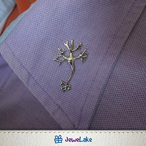 Handmade Sterling Silver Neuron Pin - Psych Outlet