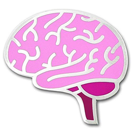 The Human Brain Pink Enamel Lapel Pin - Psych Outlet