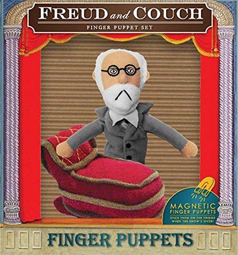 Freud and Couch Finger Puppet Set - Fridge Magnets - Psych Outlet