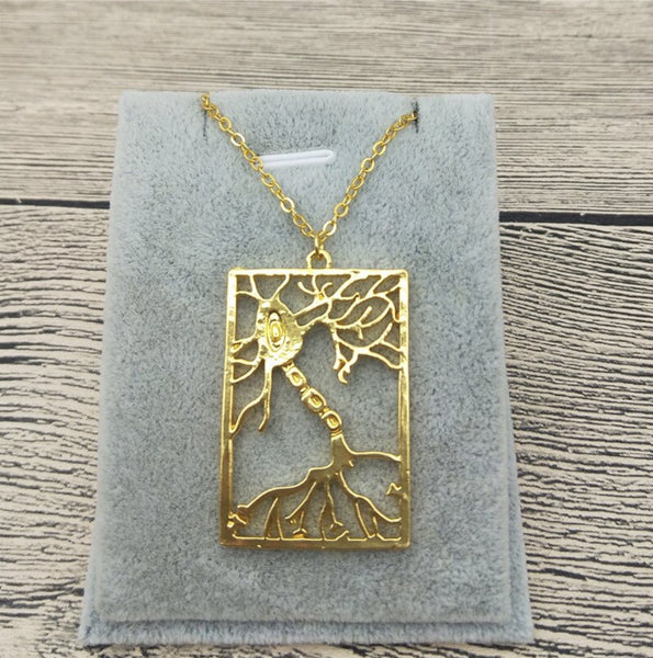 Neuron in Rectangle Necklace & Pendant - Psych Outlet
