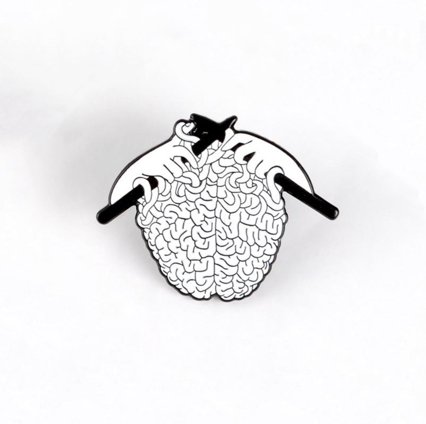 Knit Sweater Brain Pin - Psych Outlet