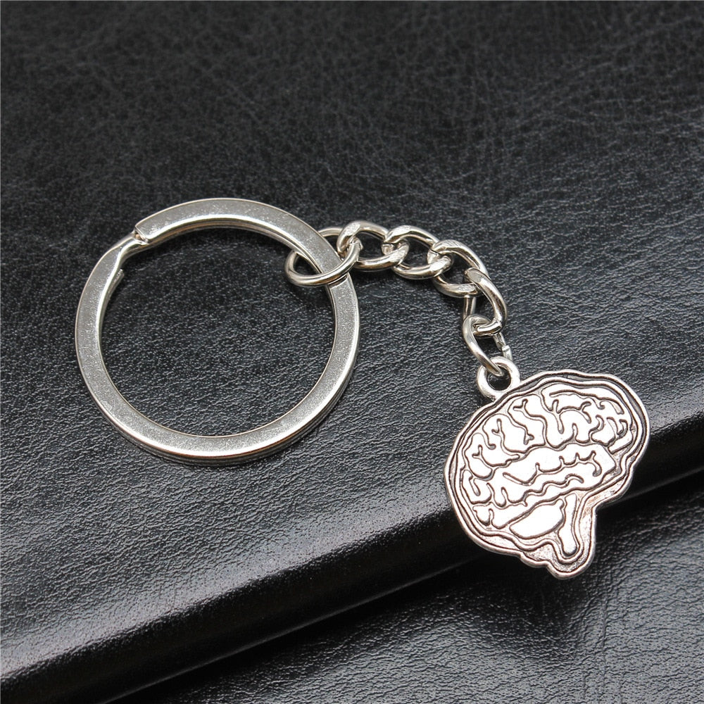 2D Anatomical Brain Keychain – Psych Outlet