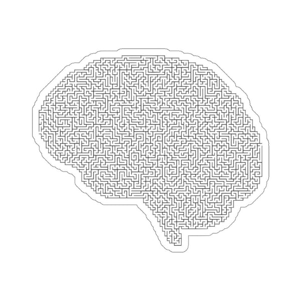 Brain Maze Sticker - Psych Outlet