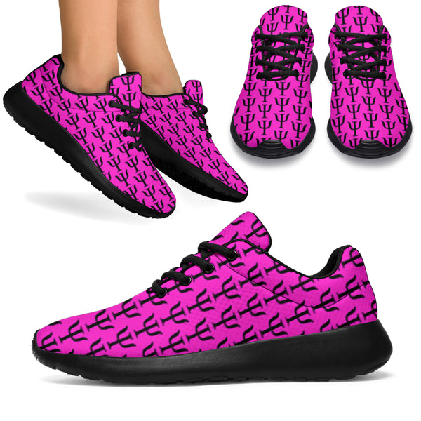 Psi Small Print Sneakers - Hot Pink/Black - Psych Outlet