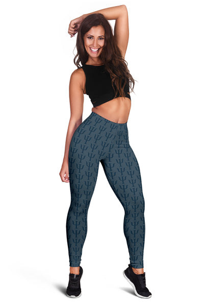 Psi Print Leggings - Blue/Green - Psych Outlet