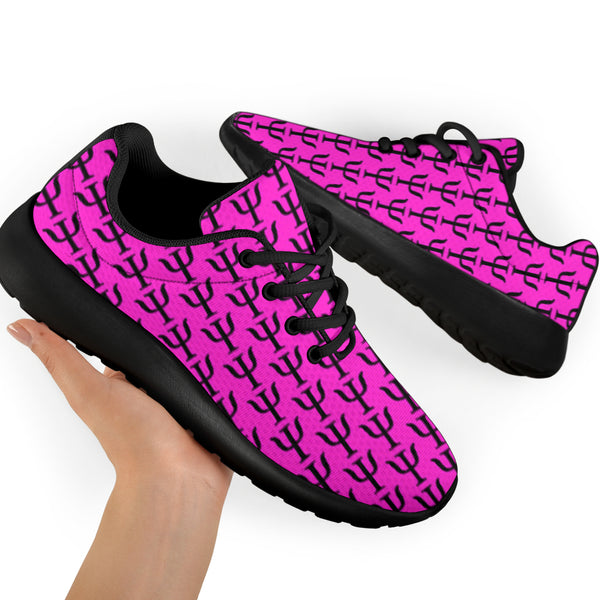 Psi Small Print Sneakers - Hot Pink/Black - Psych Outlet