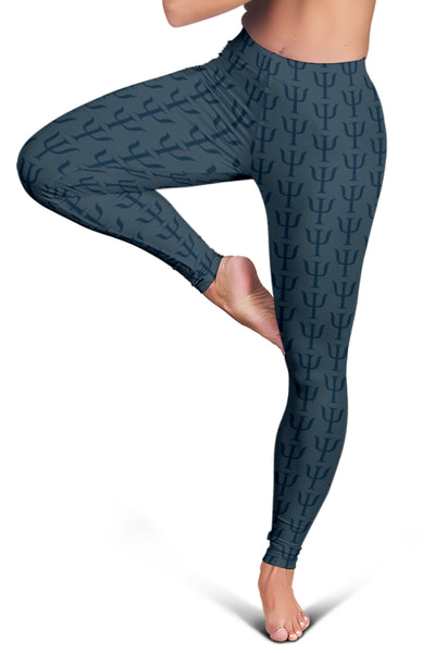 Psi Print Leggings - Blue/Green - Psych Outlet