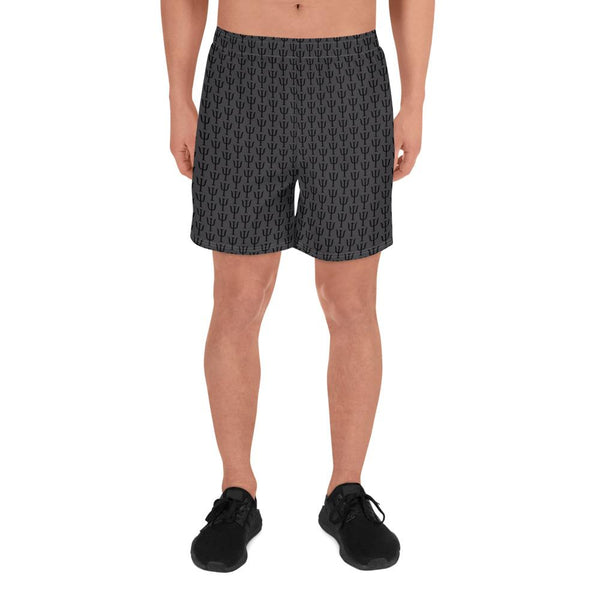 Psi Print Men's Athletic Long Shorts - Gray - Psych Outlet