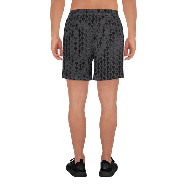 Psi Print Men's Athletic Long Shorts - Gray - Psych Outlet