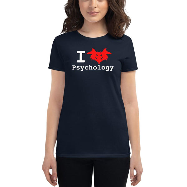 Women's I Heart Psychology Short Sleeve T-Shirt - Psych Outlet