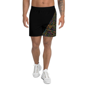 Men's Wordcloud Athletic Long Shorts - Psych Outlet