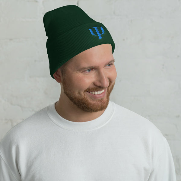 Psi Symbol Cuffed Beanie - Psych Outlet