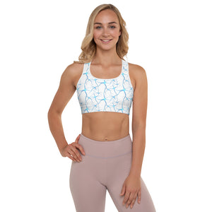 Neuron Print Padded Sports Bra - Psych Outlet
