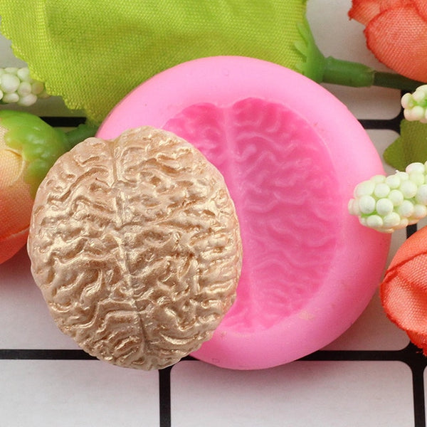 Small 3D Halloween Brain Silicone Mould - Psych Outlet