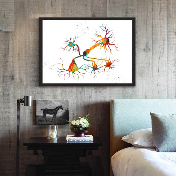 Neurons And Nervous System Wall Print - Psych Outlet