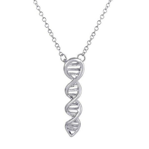 Double Helix DNA Necklace & Pendant - Gold/Silver - Psych Outlet
