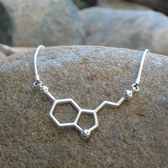 Serotonin Molecule Pendant Necklace - Psych Outlet