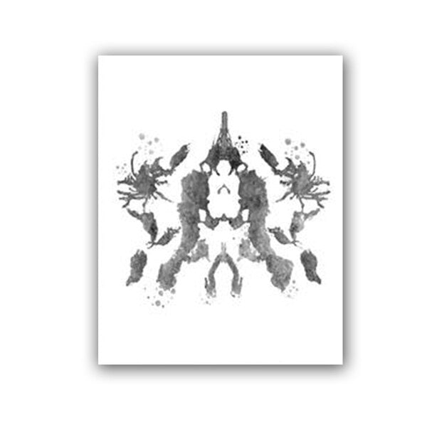 Rorschach Inkblot - Watercolour Canvas Wall Art Print - Psych Outlet