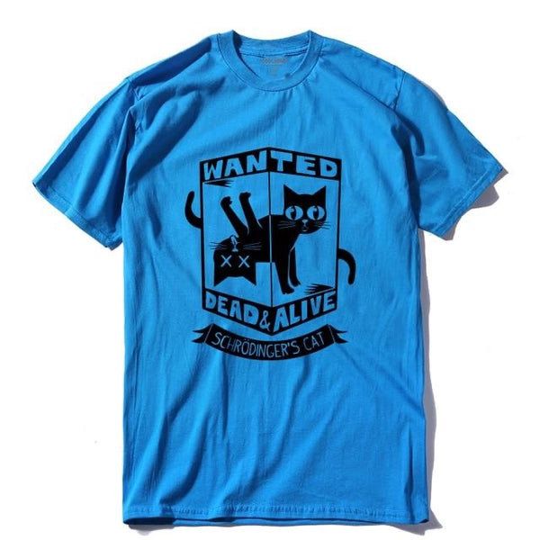 Schrodinger’s Cat Wanted Dead & Alive - Men’s T-Shirt - 16 Colors - Psych Outlet