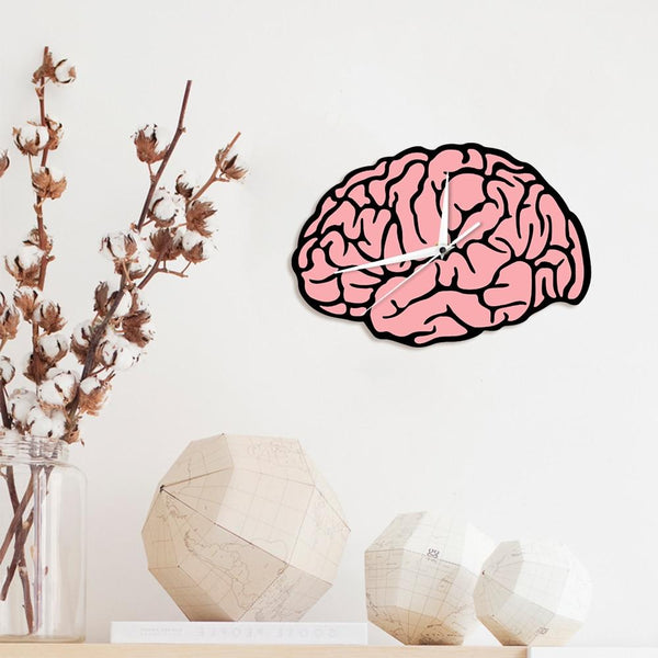 Brain Wall Clock - Pink - Psych Outlet