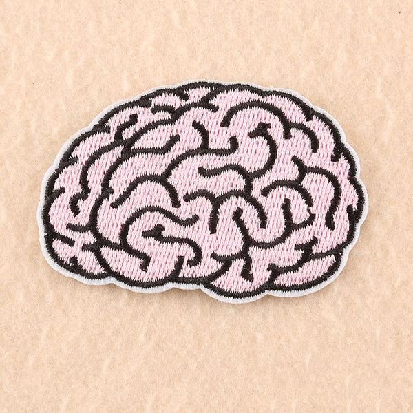 Embroidered Iron On Brain Patch - Psych Outlet