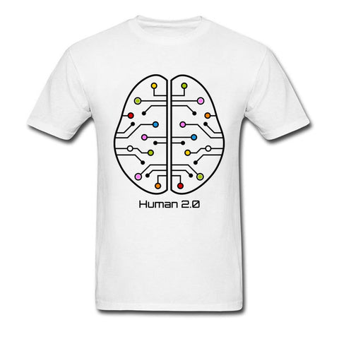 Human 2.0 - Brain Circuit Men's T-shirt - Psych Outlet
