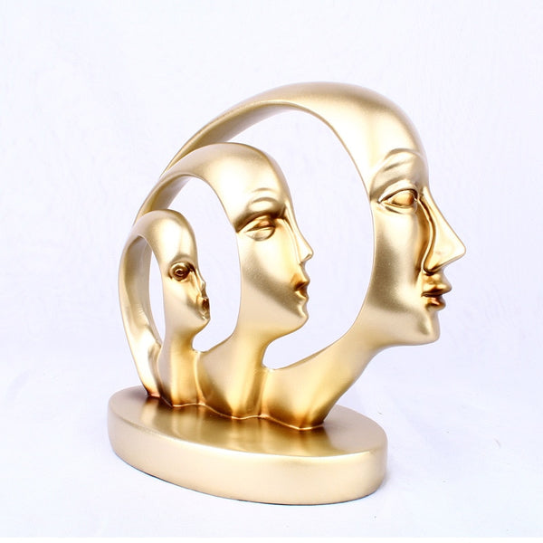Generations - Half Face Resin Sculpture - Gold / Rose Gold - Psych Outlet