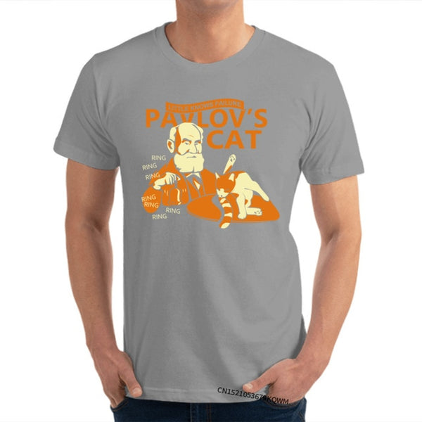 Men’s Pavlov’s Cat Cotton T-shirt - Psych Outlet