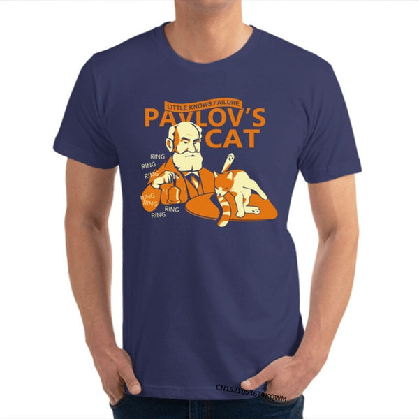 Men’s Pavlov’s Cat Cotton T-shirt - Psych Outlet