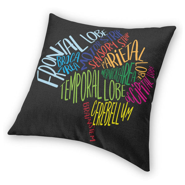 Brain Word Cloud Pillowcase / Cushion - Psych Outlet